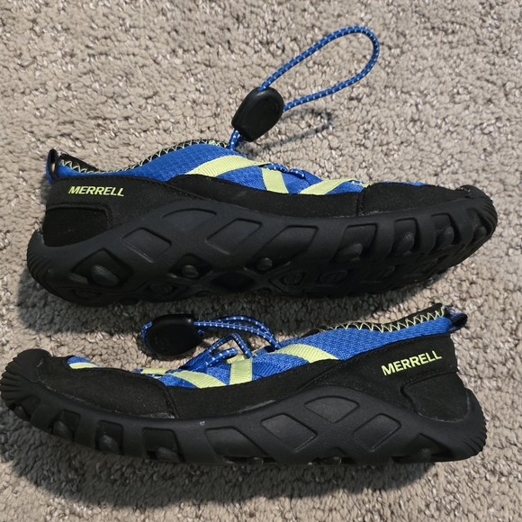Merrell Kids' Hydro Cove Blue and Yellow Water Shoe - Picture 2 of 4